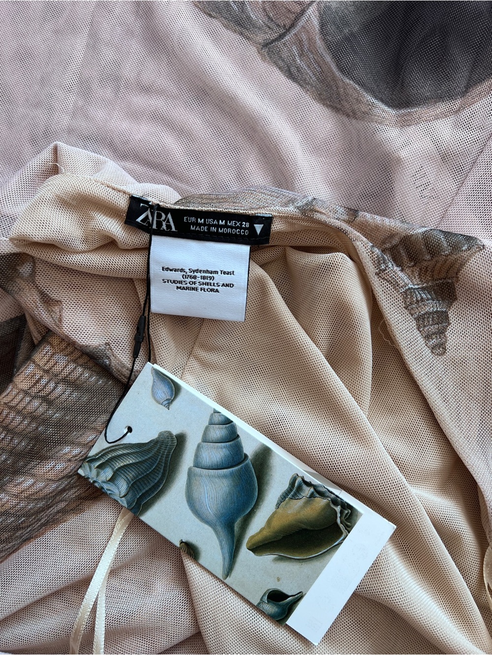 NWT zara bloggers favorite seashell maxi dress halter style - Picture 3 of 6